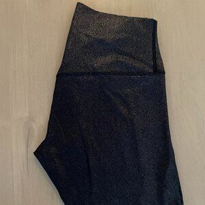 lululemon Align High-Rise Pant 25" Shimmer in Luxe Shine Foil Print True Navy